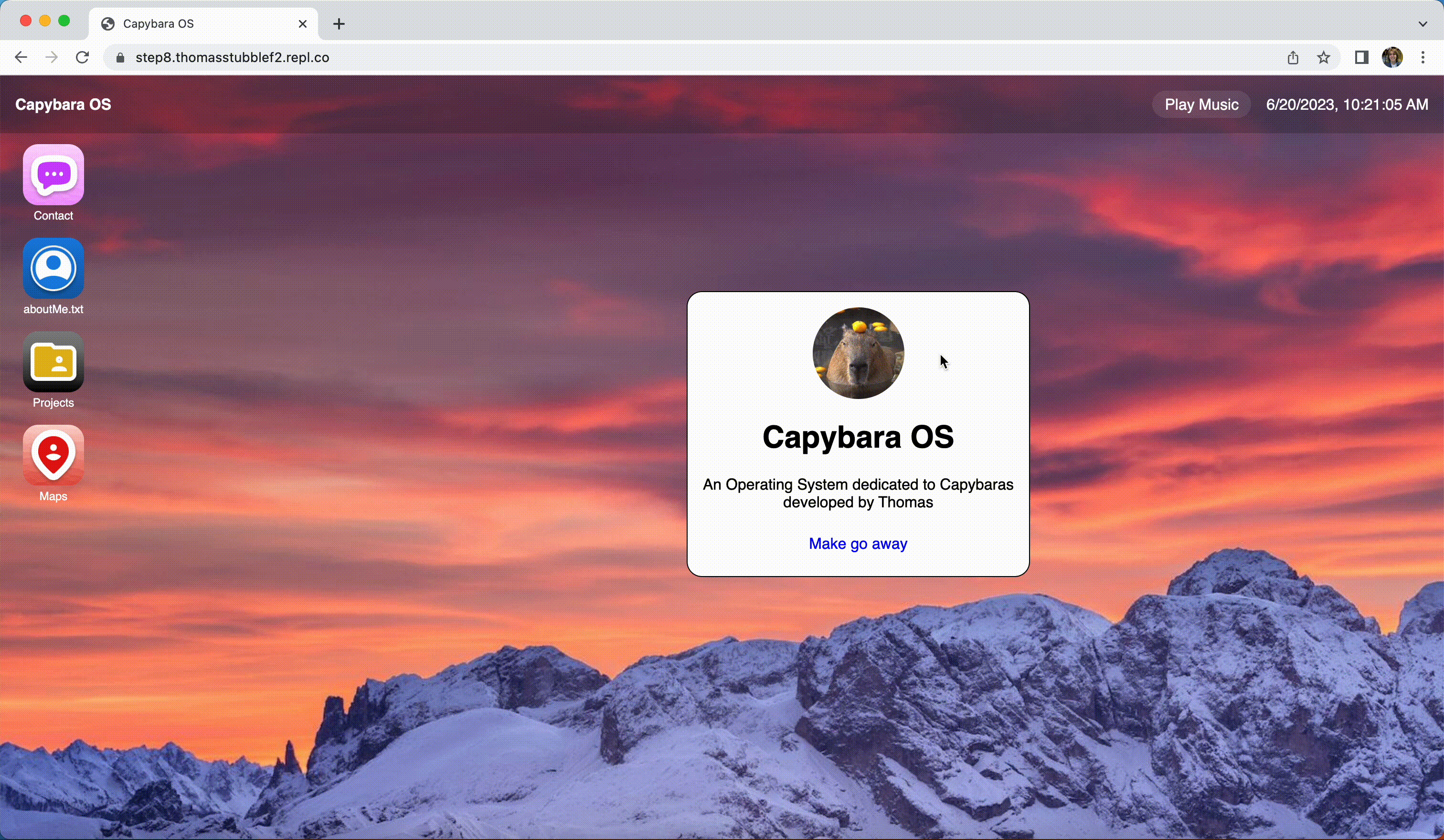 Capybara OS demo